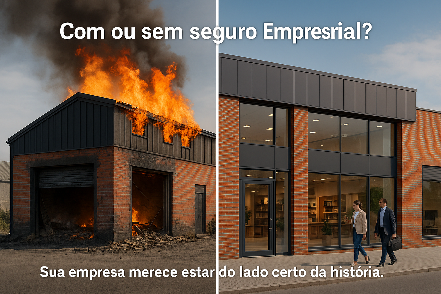 Antes e Depois - Seguro Empresarial